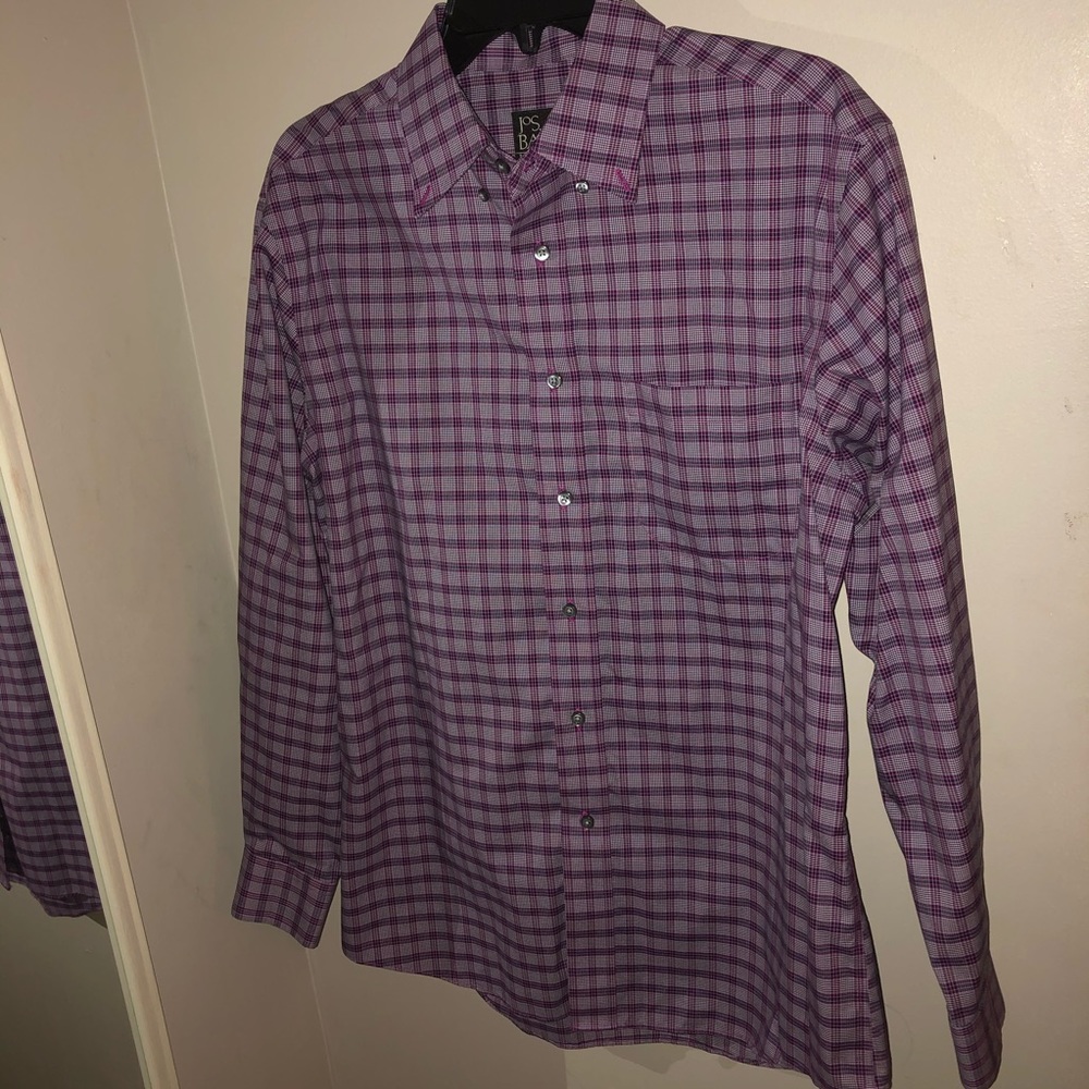 jos. a. bank vibrant purple dress shirt